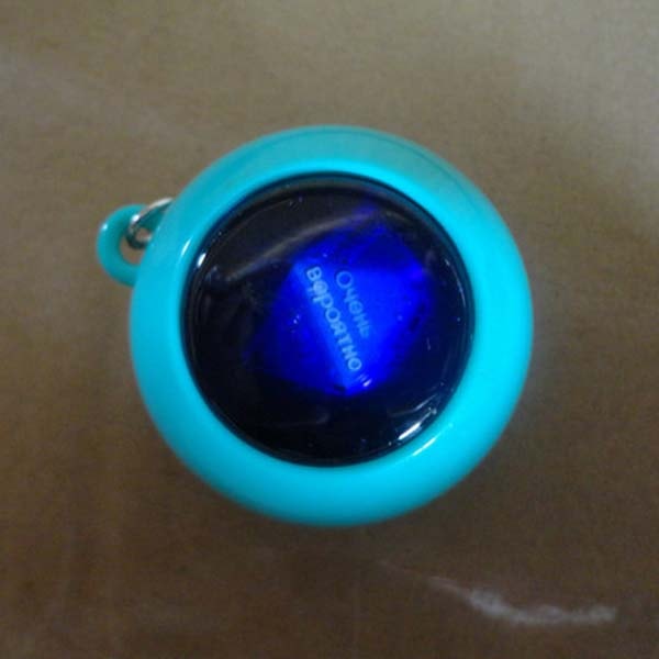 синий цвет мини магический шар 8 брелок