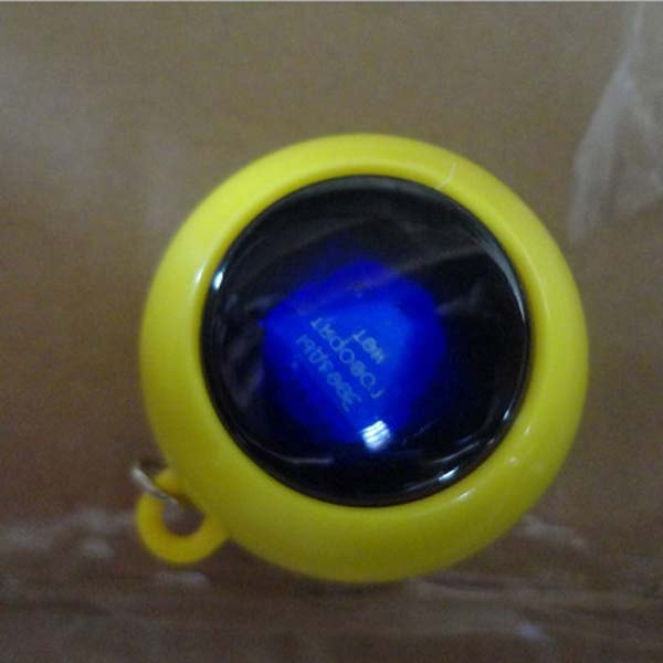 yellow color custom magic 8 ball with keychain