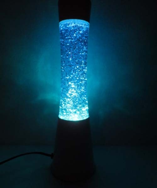 Blue Glitter Lava Lamp