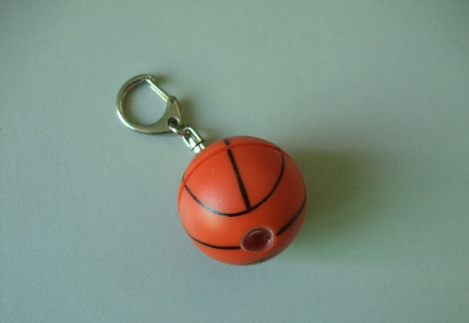 basketball shaped projector keychain