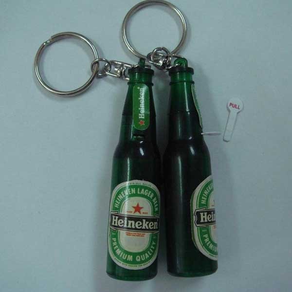 Custom Logo Heineken Projector Bottle With Keychain 