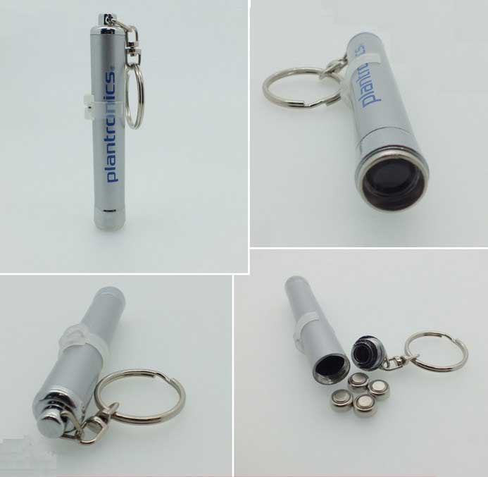 silver projector keychain