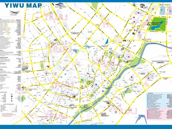 Yiwu City Map